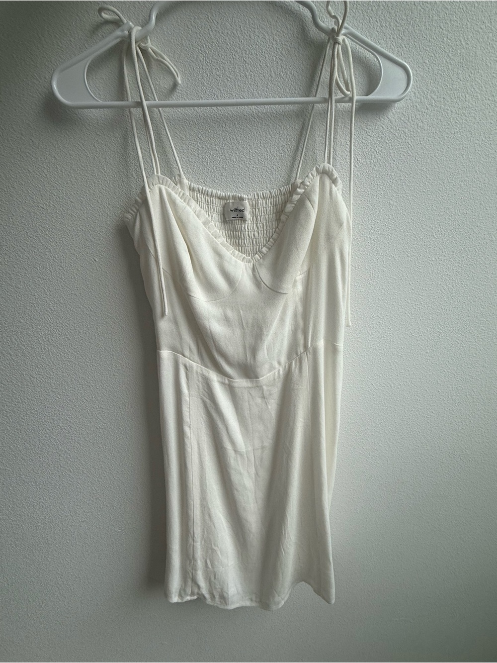 Aritzia Wilfred White Summer Dress